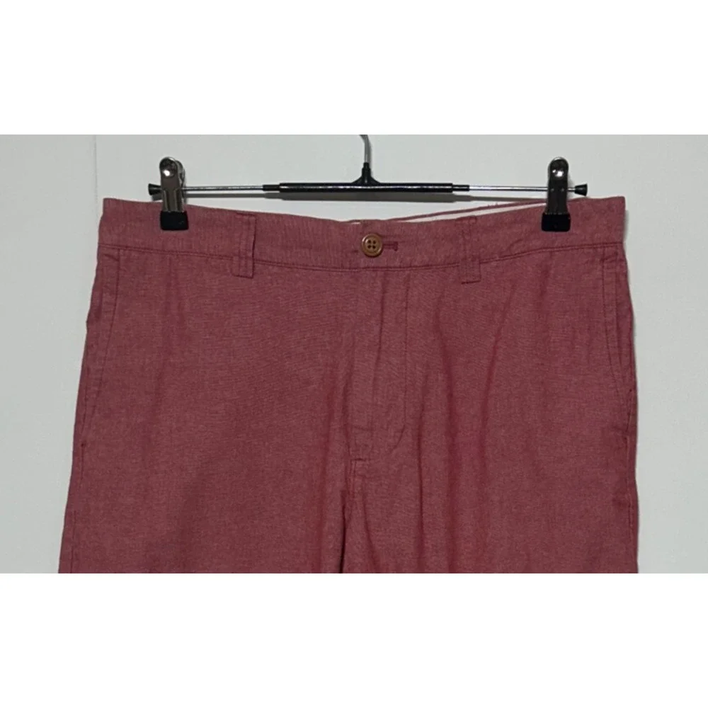 J Crew Shorts Mens‎ 32W Red Chambray Gramercy Chino Actual 32X9 Casual
